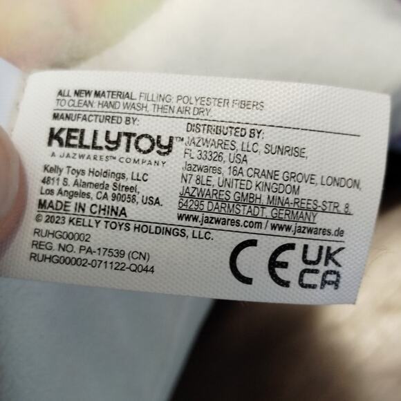 Russ Hug-A-Pet Squishmallow Tie Dye Colorful Pastel Narwhal Stuffed Animal Plush - Picture 8 of 8